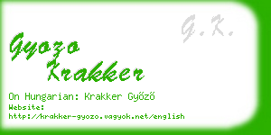 gyozo krakker business card